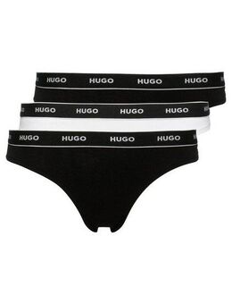 HUGO String TRIPLET THONG STRIPE (3-St) mit HUGO Logo-Elastikbund