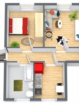 2-Raum-Wohnung mit Einbauküche in Traumlage - Langenweißbach