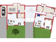 Überherrn-Felsberg: Freistehende Villa, ca. 315m², mit Sauna, Doppelgarage und Fernblick in's Grüne - Überherrn
