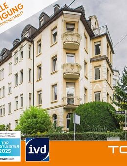Altbaucharme trifft Raumvielfalt - 4-Zimmer-Wohnung mit zwei Balkonen und viel Raum zum Gestalten - Stuttgart
