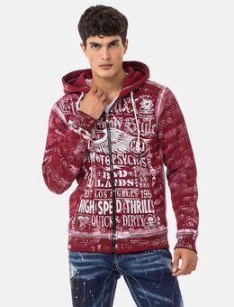 Cipo & Baxx Sweatjacke Jacken (1-tlg) mit auffälligem Print, CL544