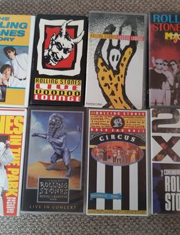 8 Stück Rolling Stones VHS Videokassetten! - Düren