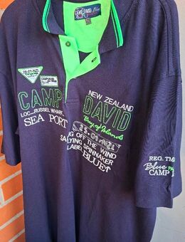 Camp David Polo Gr. 5 XL Fällt klein aus Blau Grün Weiss Neuwertig 27711 OHZ Auch Versand - Osterholz-Scharmbeck Zentrum