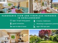 Panoramic view & fireplace romance: Single-family house with idyllic garden in Schulzendorf - Schulzendorf