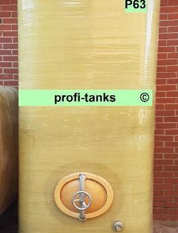 P63 gebrauchter 4.000 L Polyestertank GFK-Tank Wassertank Flüssigfuttertank Molketank Rapsoeltank Lagertank Regenauffangtank AHL-/ ASL-Tank Lagerbehälter - Nordhorn