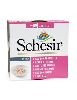 Sparpaket Schesir in Gelee 24 x 85 g - Hühnerfilet mit Schinken