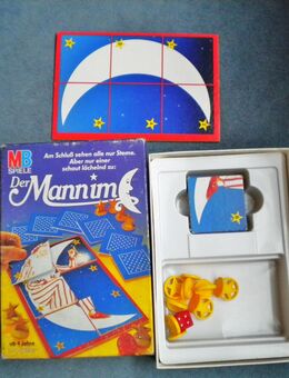 MB-Spiel-Der Mann im Mond,von 1985,ab 4 Jahre,2-4 Spieler - Linnich
