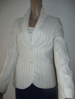 NEU * Edel * klassisch * Leinen * Nadelstreifen * Hosen- Anzug * Kostüm * Blazer "H&M" Gr. 34/ XS * weiß * schwarz * - Riedlingen Zentrum