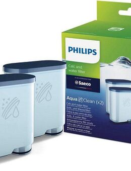 Philips Wasserfilter AquaClean CA6903/22, Zubehör für Philips Saeco Kaffeevollautomaten, AquaClean, Doppelpack