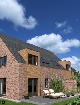 Neubau Doppelhaushälfte in Munkwolstrup mit Südterrasse & Platz für die ganze Familie - Oeversee