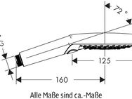 hansgrohe Handbrause Raindance Select S, 12cm, 3 Strahlarten wassersparend 9 l/min