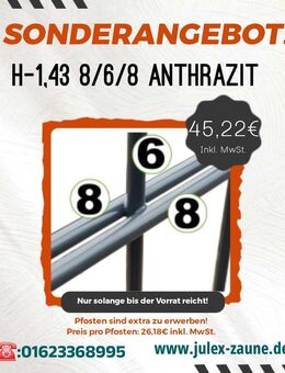 Sonderangebot!!!Doppelstabmatten H-1,43 8/6/8 Aktion!! - Bremerhaven