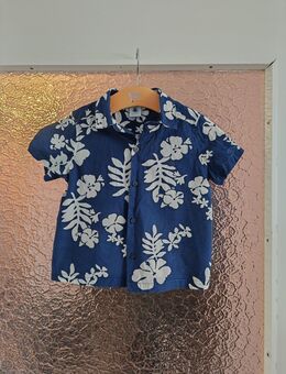Petit Bateau Kleinkind kurzärmeliges Hemd aus Popeline Gr. 95 - München Feldmoching-Hasenbergl