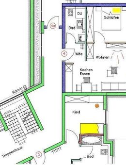 Schicke 40 qm mit 2 Zimmern-Wohnung, Einbauküche - Villingen-Schwenningen