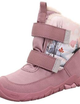 Superfit TRACE WMS: mittel Winterstiefel Barfußschuh, Klettstiefel, Winterschuh mit Digital Druck