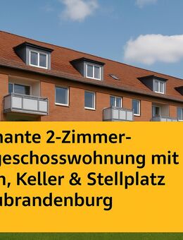 Charmante 2-Zimmer-Dachgeschosswohnung mit Loggia, Keller und Stellplatz in Neubrandenburg - Neubrandenburg
