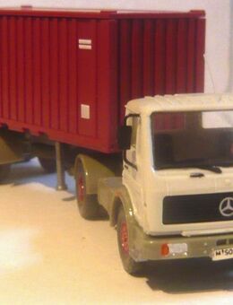 Wiking alt 1:87 MB Sattelzug Container Fahrer Antenne Spiegel etc - Amberg