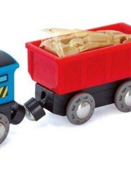 Hape Spielzeug-Eisenbahn Güterzug mit Batterieantrieb