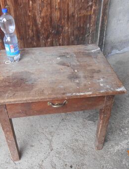 Kleiner alter Holztisch, Schublade von 1935 & Vintage Küchentisch - München Maxvorstadt