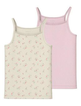 Name It Unterhemd NKFSTRAP TOP 2P FLOWER NOOS (2-St)