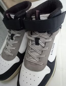 Sneaker, s.oliver, gr. 38, blau, weiss, grausportschuhe, slipper - Erfurt