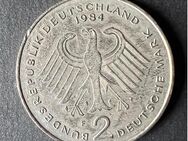 Zum 40. Jubeljahr eine 2 DM Umlaufmünze von 1984 - Münster (Hessen)
