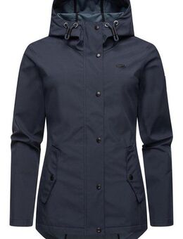 Ragwear Softshelljacke Margge Shell wasserdichte Damen Übergangsjacke mit großer Kapuze