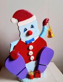 5 Weihnachtsdeko Holz Schneemann in 27753