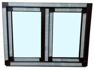 Kunststofffenster neu Fenster, 120x90cm bxh 2-flg Mooreiche - Essen
