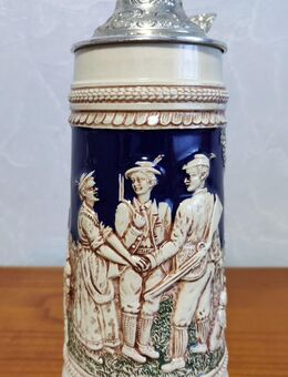 Bierkrug von Gerz mit Zinndeckel & Jagdmotiv - VB 37,90 € - Berlin