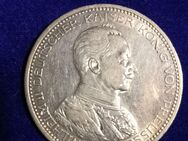 Silbermünze 5 Mark Wilhelm II Deutscher Kaiser König von Preussen - Offenbach (Main)