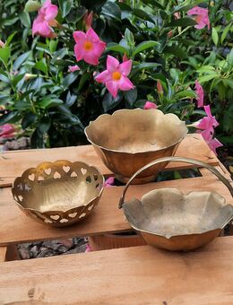 Deko, Messing, drei kleine Schalen, je 15,- € - Trier