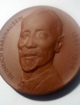 Gedenkmedaille 'Heinrich Barkhausen, 1881-1956', 1981, Meißener Porzellan - Jena