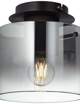 Brilliant Deckenleuchte Beth, ohne Leuchtmittel, Deckenlampe 20cm Kaffee/rauchglas