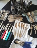 Küchen Besteck Brot-Messer Gabeln Löffel Tee-Löffel in 63110