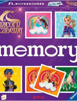 Ravensburger Spiel memory® Unicorn Academy, Kinderspiel, Made in Europe