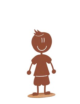 Edelrost Doodle Familie "Sohn Florian" in 2 Größen erhältlich - Kraftisried