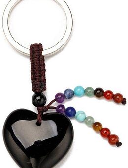Firetti Schlüsselanhänger Schmuck Geschenk Herz, mit Edelsteinen