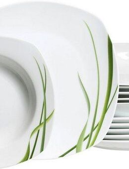 Ritzenhoff & Breker Tafelservice Graphic (12-tlg), 6 Personen, Porzellan, Geschirr-Set mit Gräser-Dekor