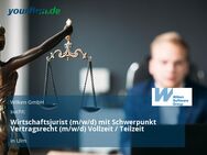 Wirtschaftsjurist (m/w/d) mit Schwerpunkt Vertragsrecht (m/w/d) Vollzeit / Teilzeit - Ulm