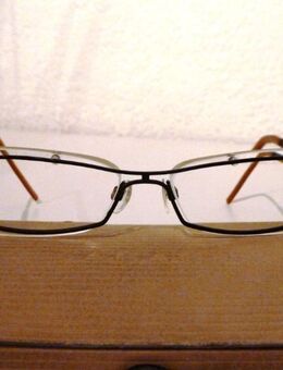 JOOP-Brillengestell randlos, unisex, schwarz-braun-gold, original - Gelsenkirchen