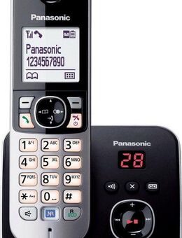 Panasonic KX-TG6821G Schnurloses DECT-Telefon (Mobilteile: 1, mit Anrufbeantworter)