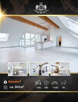Luxus-Sanierung | Traum für Autoliebhaber | Riesige Garage & Podest | Zwei Wohneinheiten | Teilweise klimatisiert! - Biesdorf