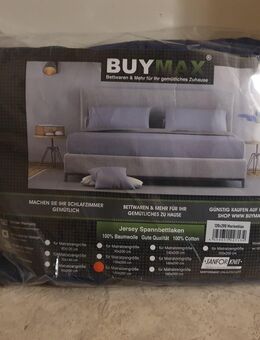 Spannbettlaken 100% Baumwolle Jersey Spannbetttuch Laken Bettlaken von BUYMAX - Oberkochen