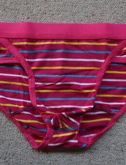 2 Unterhosen Briefs bunt multicolor blau gelb weiß pink XXL - Niddatal