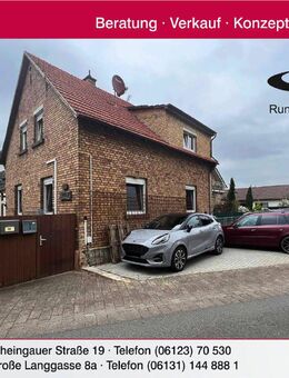 **2 Häuser zum Preis von Einem + schöner Garten** in ruhiger Lage von Grolsheim - Grolsheim