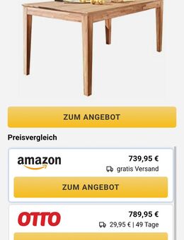 Neuer Wildeiche Tisch 120/180 mal 80 cm - Celle