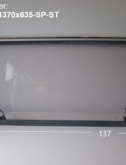 Bürstner Wohnwagenfenster ca 137 x 64 cm (zB 485TN Amara BJ96) D399 gebraucht, Sonderpreis Roxite 94, Streifen-Kratzer mittig - Schotten Zentrum
