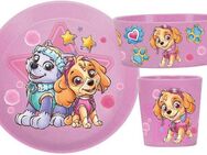 KOZIOL Kindergeschirr-Set CONNECT PAW PATROL (3-tlg), 1 Personen, Kunststoff, Co² neutral produziert, Made in Germany, 3 Teile, für 1 Person