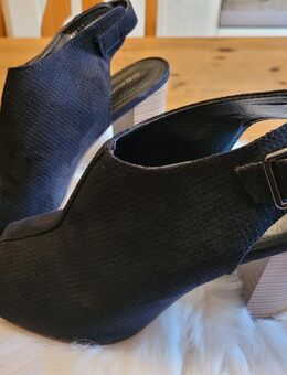 Damen Sandalette mit Absatz, Gr.38, schwarz, Graceland - Essen